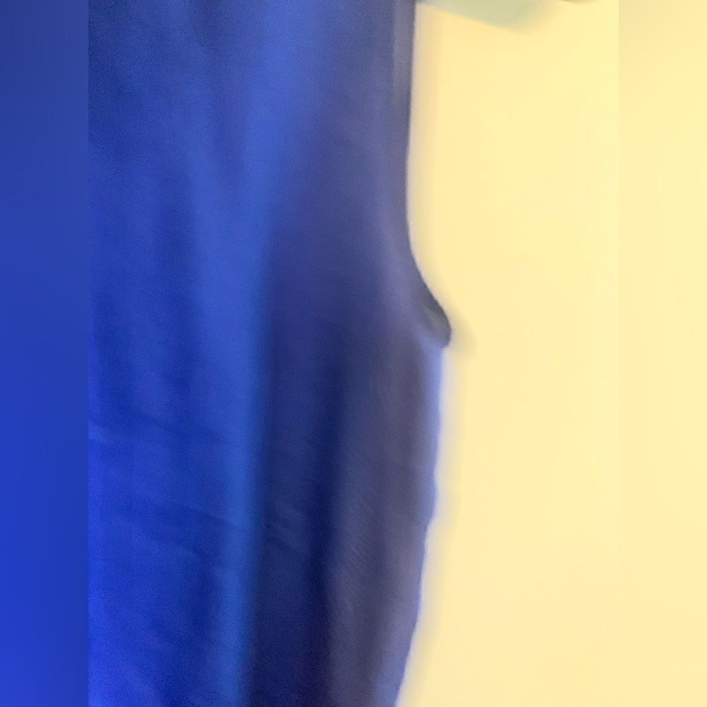 Anthropologie Leifnotes Blue High/lo tank tunic size 6 - Picture 6 of 8